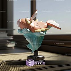 Super Basic Pokemon STL Magikarp Splash Bust