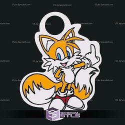 Tails Sonic Keychain STL Files