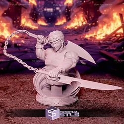 Tengen Uzui Battle Bust STL Files