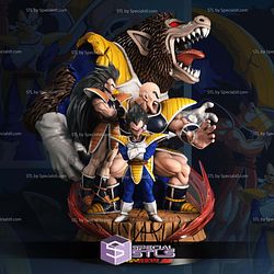 Vegeta and Nappa vs Raditz Saiyans STL Files