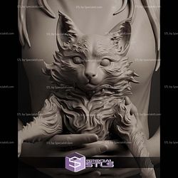 Why Not Girl and Cat STL Files