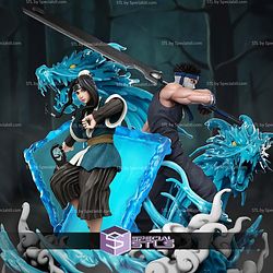 Zabuka and Haku Diorama 380mm STL Files