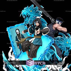 Zabuka and Haku Diorama 380mm STL Files