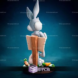Bugs Bunny and Carrot 160mm STL Files