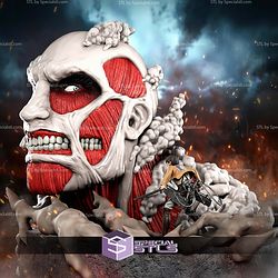 Colossal Titan vs Eren Yeager STL Files