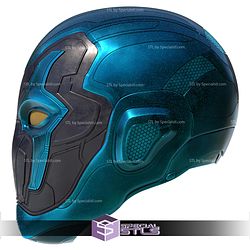 Cosplay STL Files Blue Beetle Helmet V4