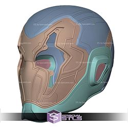 Cosplay STL Files Blue Beetle Helmet V4