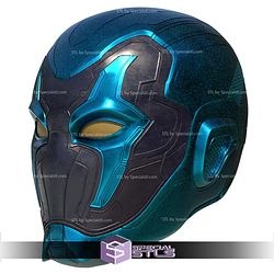Cosplay STL Files Blue Beetle Helmet V4