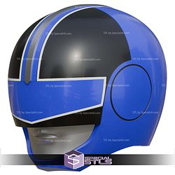 Cosplay STL Files Time Force Blue Ranger Helmet