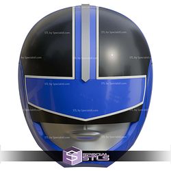 Cosplay STL Files Time Force Blue Ranger Helmet