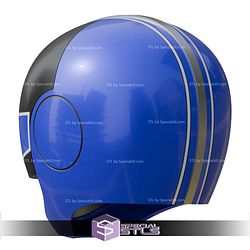 Cosplay STL Files Time Force Blue Ranger Helmet