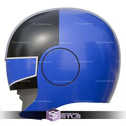 Cosplay STL Files Time Force Blue Ranger Helmet