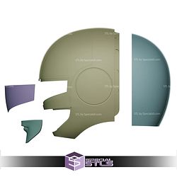 Cosplay STL Files Time Force Blue Ranger Helmet