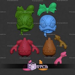 Daisy Duck Chibi Zombie STL Files