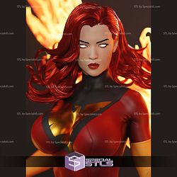 Jean Grey Dark Phoenix on Fire STL Files