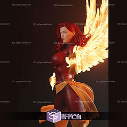 Jean Grey Dark Phoenix on Fire STL Files
