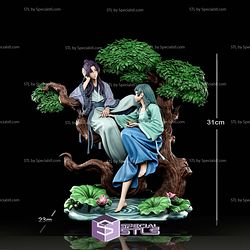 Jinshi and MaoMao Romantic Diorama STL Files