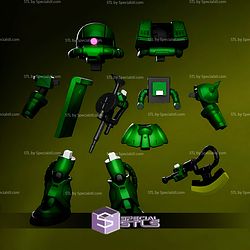Zaku Gundam Chibi STL Files