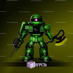 Zaku Gundam Chibi STL Files