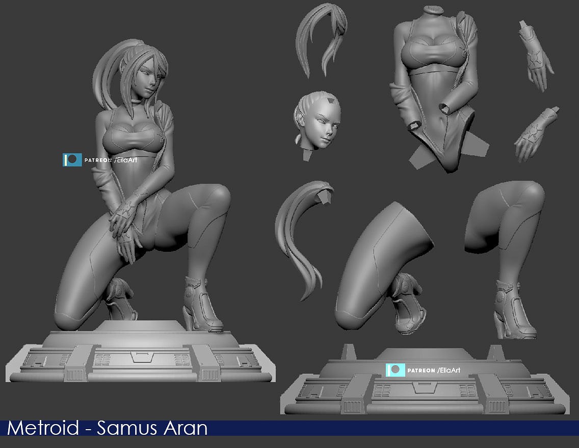 Samus Aran Pose 2 from Metroid