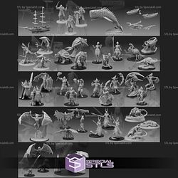 March 2021 Set 17 - Inferno Island Epic Miniatures