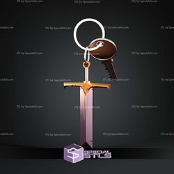 Assassin Nun Sword Keychain STL Files