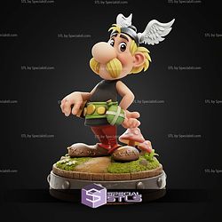 Asterix Cartoon 118mm STL Files