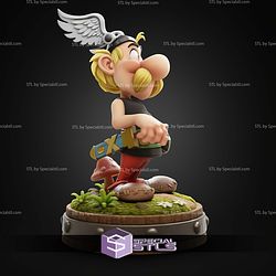 Asterix Cartoon 118mm STL Files