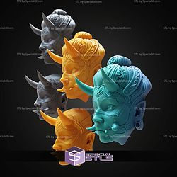 Basic STL Hannya Wall Masks