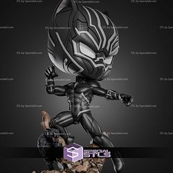 Black Panther and Mini Panther Chibi STL Files