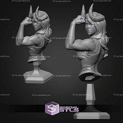 Bust of Malevola 105mm STL Files