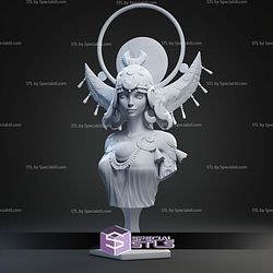Bust of Selene Hades 125mm STL Files