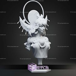 Bust of Selene Hades 125mm STL Files