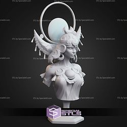 Bust of Selene Hades 125mm STL Files