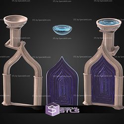 Cathedral Themed Terrain Set STL Miniatures