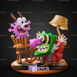Chibi Courage the Cowardly Dog 76mm STL Files