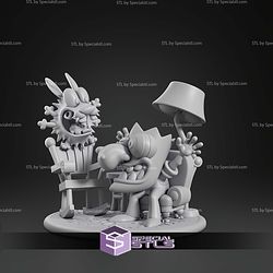 Chibi Courage the Cowardly Dog 76mm STL Files