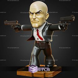 Chibi STL Collection Agent 47 Hitman