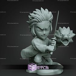 Chibi STL Collection Tanjiro Water Dragon