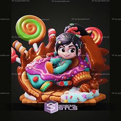 Chibi Vanellope Wreck it Ralph 70mm STL Files