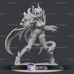 Chimaera Monster Girl 223mm STL Files