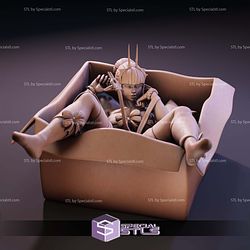 Christmas Gift Girl in Box STL Files