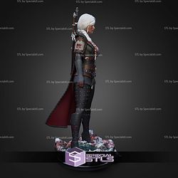 Ciri the Witcher Ice Base STL Files