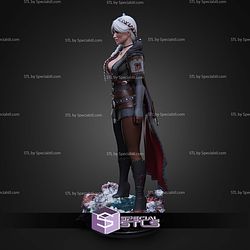 Ciri the Witcher Ice Base STL Files