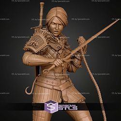 Ciri Witcher Chain Sword 185mm STL Files