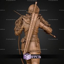Ciri Witcher Chain Sword 185mm STL Files