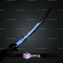 Cosplay STL Files Alita Battle Angel Damscus Blade Sword