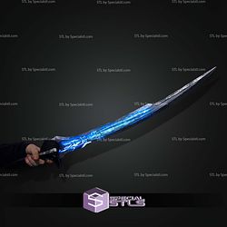 Cosplay STL Files Alita Battle Angel Damscus Blade Sword