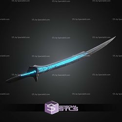Cosplay STL Files Alita Battle Angel Damscus Blade Sword