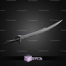 Cosplay STL Files Alita Battle Angel Damscus Blade Sword